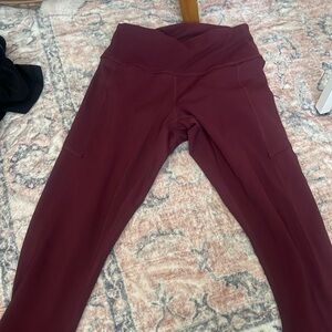 fengbay maroon/magenta leggings